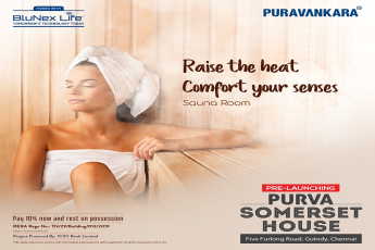 Introducing Sauna room at Purva Somerset House in Chennai